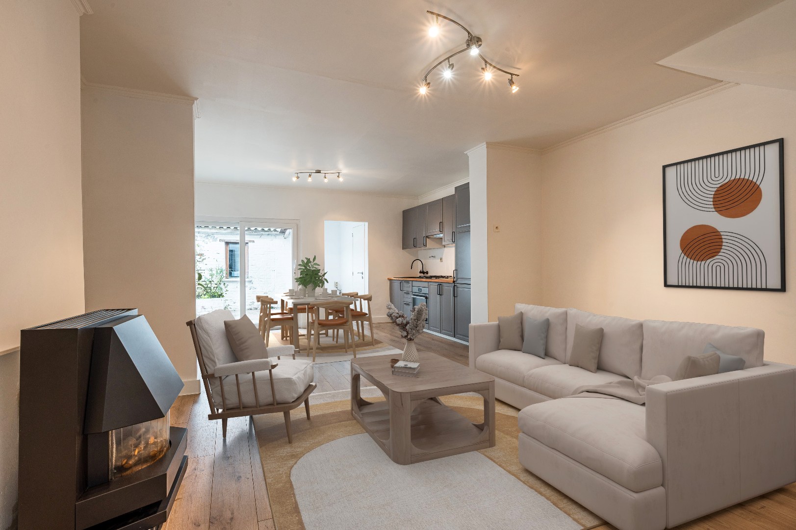 Charmante rijwoning met koer in Zottegem - foto 5