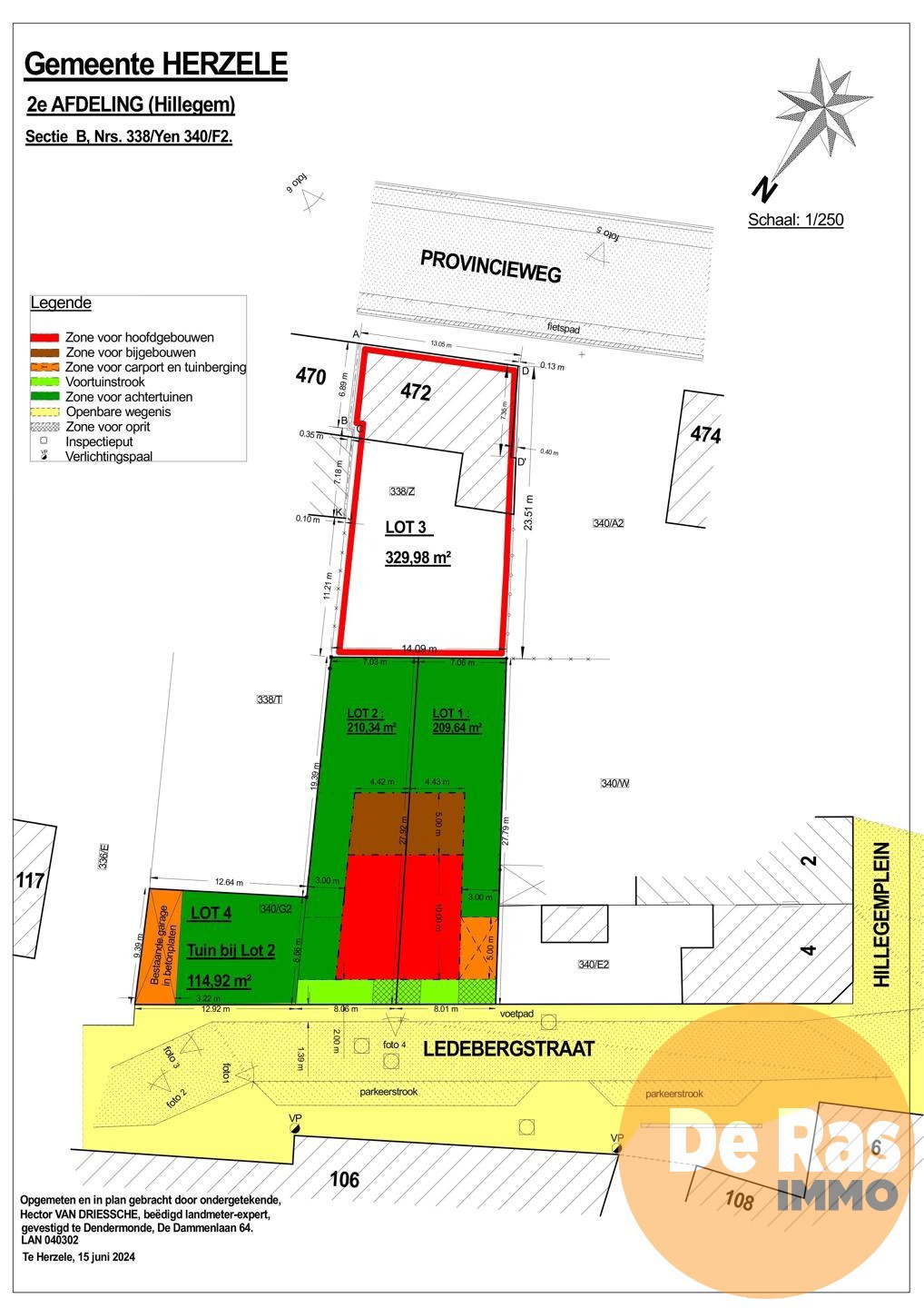 HILLEGEM – Zuidgerichte bouwgrond, HOB, met centrale ligging - foto 5