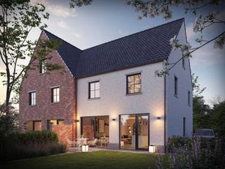 In de Zwanestraat in Houthulst wordt momenteel deze <span><strong>half-open woning</strong></span> gebouwd.  Enerzijds is de ligging van deze woning vrij landelijk, anderzijds bevindt deze woning zich op fietsafstand van het centrum van Houthulst.<br />De unieke uitstraling van deze woning wordt bekomen door zijn landelijke charme dankzij een oude recuperatie gevelsteen in combinatie met de vele natuursteen elementen. <br />Op het gelijkvloers van deze woning vinden we een <span><strong>ruime leefruimte </strong></span>met veel lichtinval met aansluitend een <span><strong>open keuken.</strong></span>  Palend aan de keuken wordt een ruime berging voorzien.  In de inkomhal vinden we de trap naar de eerste verdieping waar er 3 ruime slaapkamers voorzien zijn.  Verder vinden we hier de badkamer (met inloopdouche, bad en dubbel lavabo) en een afzonderlijk toilet.  De volledige <span><strong>bovenverdieping</strong></span> heeft <span><strong>rechte muren</strong></span> (geen veluxen).  Bovendien is er de mogelijkheid om optioneel een vaste trap te voorzien naar de zolder waar nog 1 tot 2 bijkomende slaapkamers kunnen voorzien worden.  <br />Deze nieuw te bouwen woning wordt volledig afgewerkt met kwalitatieve materialen zoals o.a. <span><strong>maatkeuken</strong></span> inclusief toestellen met een <span><strong>natuurstenen werkblad</strong></span>, <span><strong>vloerverwarming</strong></span> op het gelijkvloers en de eerste verdieping aangestuurd door middel van een <span><strong>warmtepomp</strong></span> (water/lucht), laminaat in de slaapkamers, zonnepanelen, <span><strong>oprit, terrassen</strong></span>, eiken trap, regenwaterpomp in de put  … De keuzes voor de afwerking zijn volledig naar smaak van de koper.<br />Interieurfoto’s zijn als voorbeeld van een gelijk(w)aardige woning. <br />Ontdek deze nieuwbouwwoning in Houthulst en<span><strong> bezoek onze kijkwoning</strong></span><br />Grondoppervlakte: 444 m²  /  E-peil : 19  /  Prijzen excl. btw en registratiebelastingen<br />Voor meer informatie, <span><strong>contacteer BOUW BOSSU</strong></span> op het nummer<span><strong> 0496 101 201</strong></span> - www.bouwbossu.be