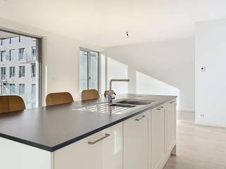 Tour & Taxis - Dit prachtige appartement van 125 m² is gelegen op de 5de verdieping van een recent opgeleverd gebouw aan het kanaal, vlak naast Tour...