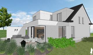 <p><strong>Volledig gerenoveerde woning met 3 slaapkamers, ruime tuin, carport en energiezuinige technieken dichtbij het centrum van essen</strong></p>
<p>Deze <strong>volledig gerenoveerde woning</strong>, door<strong> bouwonderneming Mark Raats</strong>, combineert een hedendaagse uitstraling met een ruime en doordachte indeling. Royale leefruimtes met grote raampartijen zorgen voor veel licht en een sterke verbinding met de tuin. Met <strong>3 slaapkamers</strong>, een dressing, moderne badkamer, praktische bergruimtes en een <strong>diepe tuin met carport en berging</strong> biedt deze woning comfortabel en energiezuinig gezinswonen. <strong>De oplevering is voorzien in april/mei 2027.</strong></p>
<p><strong>Gelijkvloerse verdieping<br /></strong>- Inkomhal met <strong>gastentoilet en ingemaakt wandmeubel<br /></strong>- Gezellige <strong>zithoek</strong> aan de voorzijde<br />- Royale en lichtrijke <strong>leefruimte met open karakter<br /></strong>- Grote raampartijen met een <strong>sterke verbinding naar terras en tuin<br /></strong>- Ruime <strong>open keuken met centraal eiland</strong> en aansluitend eetgedeelte<br />- Praktische <strong>berging</strong> met rechtstreekse buitendeur en ruimte voor nutsvoorzieningen<br />- Hedendaagse afwerking met <strong>ingewerkte plafondspots<br /></strong>- Woning is <strong>deels onderkelderd</strong></p>
<p><strong>Eerste verdieping<br /></strong>- Nachthal met <strong>afzonderlijk toilet<br /></strong>-<strong> 3 volwaardige slaapkamers<br /></strong>- Eén slaapkamer met <strong>aansluitende dressing<br /></strong>- Moderne badkamer met <strong>ruime inloopdouche en dubbele lavabo</strong></p>
<p><strong>Zolderverdieping<br /></strong>- Praktische <strong>bergzolder met vlizotrap</strong></p>
<p><strong>Tuin en buitenruimte<br /></strong>- <strong>Diepe tuin</strong> met ruimte voor groenaanleg, ontspanning en speelgelegenheid<br />- Ruim terras rechtstreeks aansluitend op de leefruimtes<br />- Mogelijkheid tot een verzorgde, hedendaagse tuinaanleg<br />- Afzonderlijke <strong>carport met tuinberging<br /></strong>- Ruime <strong>oprit met parkeergelegenheid voor meerdere wagens<br /></strong>-<strong> Regenwaterput van 10.000 liter</strong>, aangesloten op toiletten en buitenkraan</p>
<p><strong>Bijzonderheden<br /></strong>- <strong>Volledig gerenoveerde woning door bouwonderneming Mark Raats<br /></strong>- <strong>3 slaapkamers</strong>, waarvan één met dressing<br />- Moderne badkamer en <strong>2 afzonderlijke toiletten<br /></strong>- Royale leefruimte en <strong>open keuken met centraal eiland<br /></strong>- <strong>Diepe tuin, ruim terras en carport met berging<br /></strong>- Deels onderkelderd en bijkomende bergzolder<br />-<strong> Warmtepomp, ventilatiesysteem en zonnepanelen<br /></strong>-<strong> E-peil 25, en mogelijks 21<br />- Hoogwaardige aluminium </strong>ramen met <strong>isolerende beglazing </strong>(Ug 1,0 W/m²K)<strong><br /></strong>- Regenwaterrecuperatie van <strong>10.000 liter<br /></strong>- Gescheiden rioleringsstelsel<br />- Sterke combinatie van <strong>energiezuinigheid, ruimte en hedendaags wooncomfort<br /></strong>-<strong> Verkoop onder registratierechten mogelijk<br /></strong>- <strong>Opleverperiode april/mei 2027</strong></p>
<p><strong>Ligging</strong><br />Gelegen aan de <strong>Hofstraat in Essen</strong>, met een vlotte verbinding naar het centrum. Winkels, scholen, openbaar vervoer en dagelijkse voorzieningen bevinden zich in de omgeving. Ook de <strong>Nederlandse grens</strong> is vlot bereikbaar.</p>
<p><strong>Een volledig vernieuwde gezinswoning waar ruimte, tuinbeleving en energiezuinig wooncomfort mooi samenkomen.<br /></strong></p>
<p>Bewoonbare opp. 187 m² ref.: bruto vloeropp. EPC-certificaat.</p>
<p><strong> </strong></p>