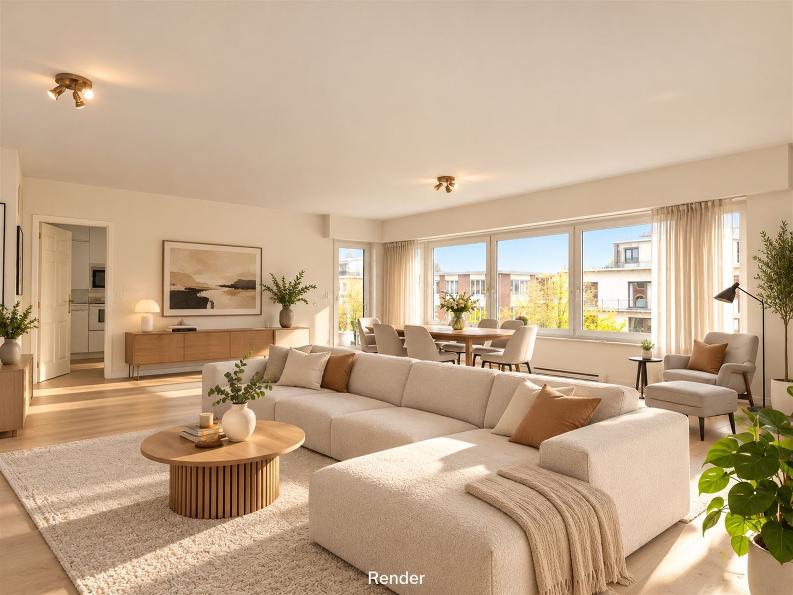 Ruim en lichtrijk appartement met 3 slaapkamers en twee terrassen op een toplocatie in Brasschaat - foto 5