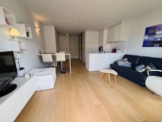 STUDIO COMPLETEMENT RENOVE AVEC GRANDE TERRASSE ET VUE SPLENDIDE SUR L'ESPLANADE LEOPOLD I A LA PANNE<br />Se composant d'un living avec terrasse, cuisine équipée, salle de bains avec douche à l'Italienne, lavabo et wc. Meublé. Sentiment de la mer. Chauffage au sol. Electricité en conformité. La façade a été complètement rénovée en 2019. Local à poubelles. Local à vélos. Arrêt du tram à 50 mètres. Lavoir au rez-de-chaussée. Visites sur rendez-vous. Vous trouvez plus d’informations sur notre site: www.immocattaert.be sous les rubriques "caractéristiques et documents".