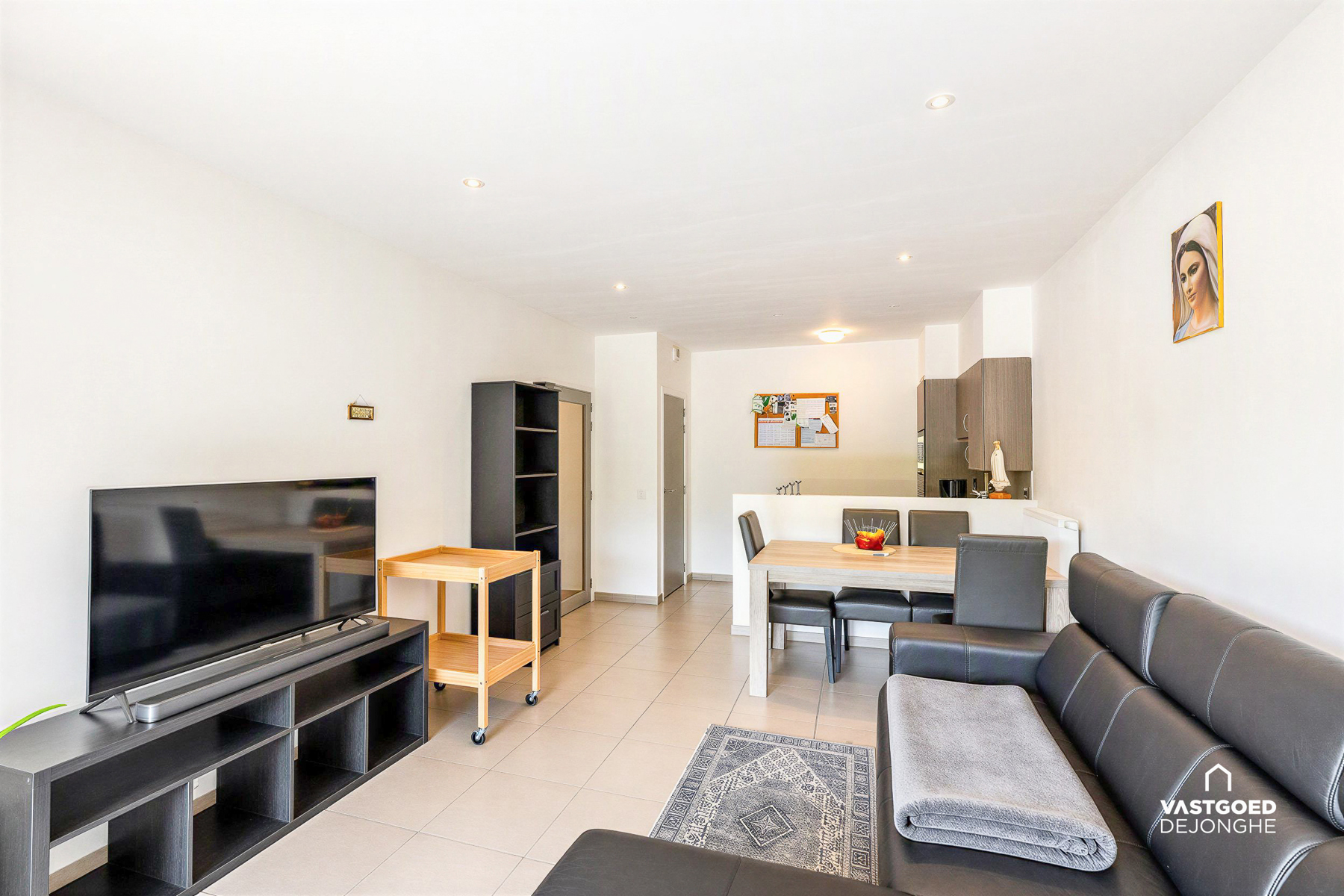 Instapklaar 1-slaapkamerappartement nabij het centrum van Zwijnaarde - foto 4