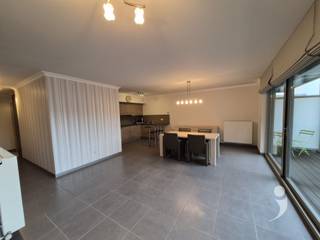 <p><span>Recent ground floor apartment in the center of Aarschot.<br />NewLine#Beautifully finished apartment with an entrance with room for a checkroom closet.<br />The spacious living area overlooks a spacious terrace with a beautiful view of the river.<br />The kitchen is equipped with lots of cabinets and appliances ( dishwasher, stove, hood, refrigerator and oven )<br />There is an easy to maintain bathroom with shower and sink with cabinet and mirrored closet.<br />There are 2 spacious bedrooms and in the hallway there is a separate toilet with sink.<br />In the storage room there are drawers provided for storage and an economical gas boiler for central heating. Here there is room for the washer and dryer.<br />Includes an underground pitch and a cellar with electricity.<br /><br />Common charges are 70 euros per month.<br />Because of the low E level A, the consumption is very low.<br />NewLine<br />Ready available.<br />NewLine#Interest? Request your visit through our website! </span></p>