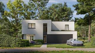 This newly built, detached house (villa with the possibility of living on one level) along the Zilversparrenstraat is being built, bathed in...