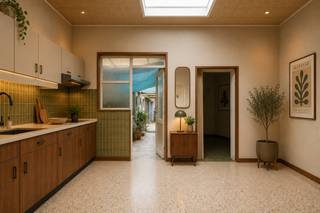 Deze woning biedt een uitstekende opportuniteit voor wie op zoek is naar een renovatieproject met veel potentieel. Gelegen in een rustige en kindvriendelijke woonwijk in Rumbeke geniet u van een centrale ligging op wandelafstand van het centrum, winkels, scholen en openbaar vervoer.<br /><br />Bij het binnenkomen komt u terecht in de woonkamer die aansluit op de keuken. Op het gelijkvloers bevindt zich eveneens de badkamer. De eerste verdieping beschikt over twee volwaardige slaapkamers, aangevuld met een zolderkamer die perfect kan dienen als derde slaapkamer, bureau of hobbyruimte.<br /><br />Een absolute troef van deze woning is de bijzonder ruime westgerichte tuin, waar u de hele dag door van de zon kan genieten. Daarnaast beschikt de woning over een praktische achteringang via de Monseigneur De Haernestraat, wat zorgt voor extra comfort en toegankelijkheid.<br /><br />Troeven:<br />•⁠ ⁠Rustige en kindvriendelijke ligging<br />•⁠ ⁠Op wandelafstand van centrum, winkels en scholen<br />•⁠ ⁠2 slaapkamers en zolderkamer<br />•⁠ ⁠Ruime westgerichte tuin<br />•⁠ ⁠Praktische achteringang via Monseigneur De Haernestraat<br />•⁠ ⁠Vlotte verbinding naar de E403<br />•⁠ ⁠Renovatieproject met veel potentieel<br /><br />Dankzij de combinatie van een centrale ligging, een ruime tuin en tal van mogelijkheden vormt deze woning een interessante opportuniteit voor starters, gezinnen of investeerders.<br /><br />Enkele afbeeldingen werden digitaal gevisualiseerd en dienen louter als inspiratie voor de mogelijke inrichting en afwerking van de woning.<br /><br />Voor meer informatie of een bezoek, contacteer Eva via 0475 69 38 22 of via eva@vicusvastgoed.be.