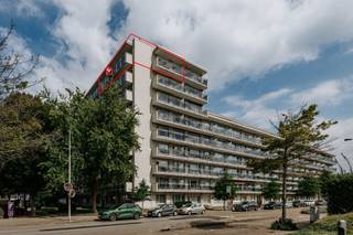 <p><span>Panoramische views in dit hoekappartement met 3 slaapkamers, 2 terrassen en optioneel garage nabij park Den Brandt</span></p><p><span> </span></p><p><span>OMGEVING </span></p><p><span>Hier woon je op een toplocatie: super centraal, met Park Den Brandt, verschillende supermarkten, scholen, ziekenhuizen, belangrijke verbindingswegen en openbaar vervoer vlakbij. Liever met de fiets? Met het A-velostation voor de deur sta je zo in hartje Antwerpen. Ook je auto laad je makkelijk op aan een van de openbare laadpalen aan de ingang van het gebouw. </span></p><p><span> </span></p><p><span>INDELING </span></p><p><span>Dit ruime appartement bevindt zich op de 8e verdieping en biedt dankzij de twee terrassen en het prachtige panoramische uitzicht een bijzonder aangenaam woongevoel. Je komt binnen via de inkomhal, voorzien van een vestiaire en een gastentoilet. Aan de voorzijde bevindt zich de lichtrijke leefruimte, waar grote raampartijen zorgen voor een aangename lichtinval en een indrukwekkend groen uitzicht. Vanuit de leefruimte heb je rechtstreeks toegang tot het zuidgerichte terras, de ideale plek voor een aperitiefje in de zon of een gezellig moment buiten. Aansluitend bevindt zich de open keuken. Deze is uitgerust met een oven, koelkast en inductievuur. Verder beschikt het appartement over drie slaapkamers (12 m² en twee van 8 m²) waarvan de hoofdslaapkamer ook toegang heeft tot het tweede west gerichte terras. De badkamer beschikt over een bad-douchecombinatie , lavabo en toilet. </span></p><p><span>Er zijn 2 bergingen die via de hal te bereiken zijn, 1 doet momenteel dienst als wasruimte, de andere kan ook weer omgevormd worden naar een douchekamer daar de leidingen al klaar liggen.</span></p><p><span> </span></p><p><span>Verder beschikt het appartement nog over een gemeenschappelijke fietsenberging, 2 privatieve kelderbergingen en is er een ruime, ondergrondse garagebox (+ 7,3 meter diep) met een elektrische poort en afstandbediening die kan aangekocht worden voor €30.000,00.</span></p><p><span> </span></p><p><span>TROEVEN</span></p><p><span>- EPC B</span></p><p><span>- Ruime ondergrondse garagebox met extra bergruimte </span></p><p><span>- Goed onderhouden gebouw </span></p><p><span>- Terrassen recent vernieuwd</span></p><p><span>- Dak geïsoleerd</span></p><p><span>- Dubbele beglazing met hoogrendementsglas met kwalitatieve valgordijnen</span></p><p><span>-Beperkt geluid van het verkeer op de achtste verdieping</span></p><p><span>- Veilig gerenoveerde lift die voldoet aan de wettelijke reglementering</span></p><p><span>- Geweldig uitzicht</span></p>