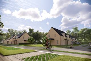 <p><strong>Lot 8 is een halfopen bebouwing op een perceel van 260 m² en heeft een bewoonbare oppervlakte van 129 m². De gelijkvloerse verdieping beschikt over een ruime leefruimte met een open keuken, een berging en een gastentoilet . Vanuit de keuken is er directe toegang tot het terras en de privétuin. Op de eerste verdieping bevinden zich drie ruime slaapkamers en een badkamer, voorzien van een ligbad, douche, dubbel lavabomeubel en toilet. De woning heeft een vlizo-trap naar de zolderruimte. Buiten is er nog een mooi aangelegde tuin en carport.<br /><br />Vindeling – Rustig wonen in het hart van Wechelderzande</strong></p>
<p><strong>Ontdek Vindeling, een charmant nieuwbouwproject met 23 energiezuinige woningen gelegen aan de gelijknamige weg Vindeling te Wechelderzande. Deze weg is een nieuwe zijstraat van de Kerkepad in een autoluwe omgeving.</strong> Deze tweede fase omvat 12 stijlvolle nieuwbouwwoningen die de perfecte balans vinden tussen hedendaagse elegantie en klassieke accenten. De klassieke geveldetails, gecombineerd met een moderne indeling en duurzame technieken, creëren een warm en tijdloos geheel. Dit nieuwbouwproject is gelegen in een kindvriendelijke buurt met veel openbaar groen en is ontworpen met oog voor comfort, ruimte en levenskwaliteit.</p>
<p><strong>Samenvatting</strong></p>
<p>Het nieuwbouwproject Vindeling bestaat in de eerste fase uit 11 en in de tweede fase uit 12 energiezuinige nieuwbouwwoningen. Elke woning telt 3 slaapkamers en biedt een bewoonbare oppervlakte tussen 126 m² en 131 m². De perceelsoppervlaktes variëren van 193 m² tot 407 m², wat elke woning een mooie buitenruimte garandeert. Elke woning beschikt bovendien over een private tuin en een carport of inpandige garage.</p>
<p><strong>Mooi wonen in Wechelderzande</strong></p>
<p>Vindeling ligt in de omgeving van de Kerkepad in Wechelderzande, een ideale locatie voor gezinnen. De wijk is kindvriendelijk en omringd door het groen. Bovendien bevinden winkels, scholen, kinderopvang en de lokale jeugdbeweging zich op wandelafstand. Dankzij de nabijheid van belangrijke voorzieningen geniet je hier van het comfort van een centrale ligging, zonder in te boeten op rust en ruimte.</p>
<p><strong>Ruimte & comfort</strong></p>
<p>Elke woning beschikt over drie volwaardige slaapkamers en een badkamer met ligbad, aparte douche, dubbel lavabomeubel en toilet. De open leefruimte met zithoek, eetruimte en volledig ingerichte keuken vormt het hart van de woning en sluit naadloos aan op de aangelegde tuin. Grote raampartijen zorgen voor een overvloed aan natuurlijk licht en creëren een aangename woonbeleving.</p>
<p>Afhankelijk van het woningtype beschik je over een carport of een inpandige garage met extra bergruimte. De afwerking is kwalitatief en doordacht, met ruime keukeninrichting en moderne technieken die bijdragen aan het dagelijks wooncomfort.</p>
<p><strong>Duurzaamheid en energiezuinigheid</strong></p>
<p>De woningen van nieuwbouwproject Vindeling zijn bijna-energieneutraal (BEN) met een maximaal E-peil van 10. Ze zijn uitgerust met een lucht-water warmtepomp, vloerverwarming en zonnepanelen, wat zorgt voor een aanzienlijke besparing op je energiefactuur. Ook aan duurzaam watergebruik is gedacht: regenwater wordt gerecupereerd voor toiletspoeling, buitenkraan en mogelijks wasmachine.</p>
<p>Met deze duurzame en toekomstgerichte keuzes woon je niet alleen energiezuinig, maar ook comfortabel en milieubewust.</p>
<p><strong>Beschermd als koper</strong></p>
<p>De verkoop van Vindeling geschiedt onder de <strong>Wet Breyne</strong>. Dit garandeert de koper uitgebreide bescherming en ontneemt alle risico’s. Je betaalt in schijven naarmate de werken vorderen, wat zorgt voor financiële gemoedsrust tijdens het bouwproces.</p>