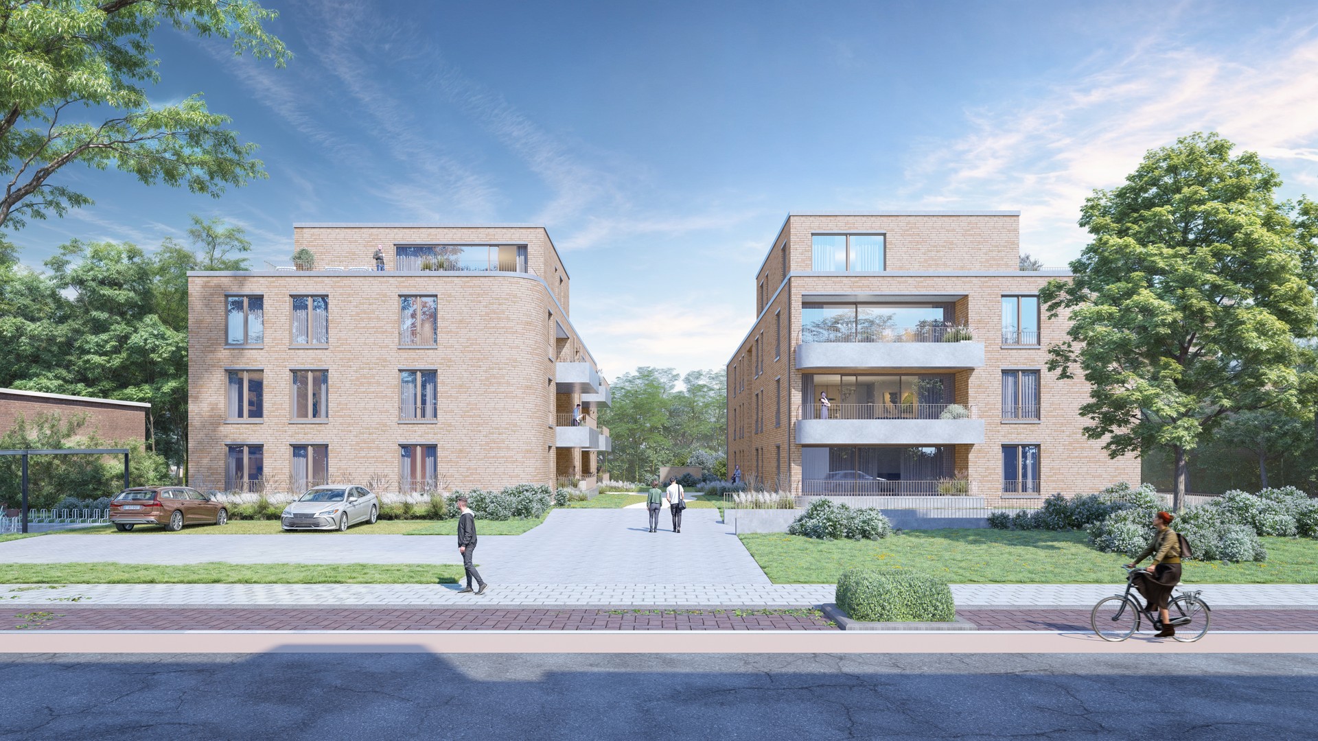 Lichtrijk 2-slpk BEN-appartement met terras in groene woonomgeving, Zichem - foto 1