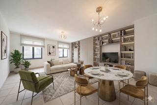 Ruim appartement van 115 m² gelegen in Sint-Agatha-Berchem, dichtbij alle voorzieningen zoals winkels, openbaar vervoer en scholen. Gelegen op de 4e verdieping van een goed onderhouden gebouw, bestaat het uit een inkomhal, een apart toilet, een berging, een volledig uitgeruste keuken en een ruime woon- en eetkamer met veel lichtinval. Het nachtgedeelte omvat twee comfortabele slaapkamers, een badkamer en een wasruimte. Een kelder maakt het geheel compleet. EPC: D. Elektrische installatie conform. Zeker een bezoek waard.