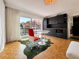 Dit aangename appartement geniet van een uitstekende centrale ligging, op wandelafstand van de Zoutelaan, Dumortierlaan en de Lippenslaan.<br />Het appartement omvat een inkomhal met afzonderlijk toilet, een gezellige leefruimte met open keuken en toegang tot het terras. Verder beschikt het over een slaapkamer met aansluitende douchekamer. Een private kelderberging is inbegrepen<br /><br />Maatregelenregister in aanvraag.<br /><br />Aarzel niet om ons te contacteren voor meer informatie: tel. : 050 62 44 14 of via knokke@immax.be