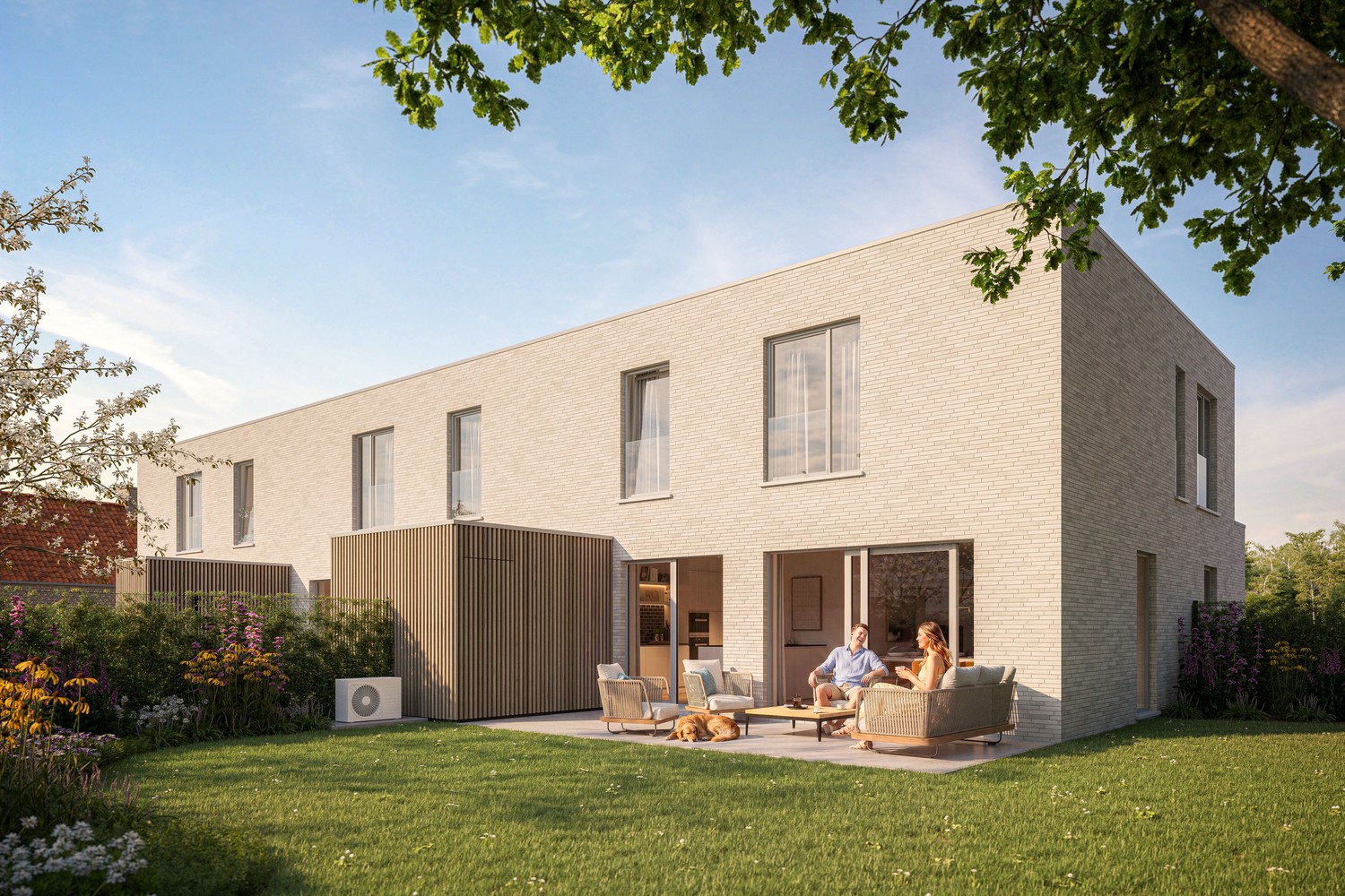 Energieneutrale halfopen woning met 4 slaapkamers in Zwijnaarde - foto 2