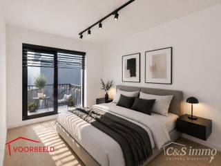 Dit charmante vernieuwde appartement met terras gevestigd in een klein gebouw, biedt een perfecte balans tussen comfort en stijl, gelegen in de levendige en vernieuwende wijk Stuivenberg. <br />Dit appartement ligt op wandelafstand van het parkcomplex Stuivenbergsite.<br />Bij binnenkomst inkomhal met een apart toilet. De lichtrijke leefruimte van ca. 29m² aan de straatzijde biedt een sfeervolle omgeving om te ontspannen, terwijl de luxueuze open keuken volledig is uitgerust en veel opbergruimte biedt.<br />De slaapkamer van ca. 12m² is gelegen aan de rustige achterzijde, en geeft toegang tot het terras. De moderne ingerichte douchekamer is voorzien van een ruime douche en stijlvol badkamermeubel. Daarnaast is er een handige aparte berging met aansluitingen voor wasmachine en droogkast. De buurt is een bruisende buurt van culturen, bekend om zijn kleurrijke supermarktjes en tal van culinaire verrassingen. Bovendien bevindt u zich op slechts enkele minuten wandelen van het openbaar vervoer: tram, bus en treinstation. Privatieve kelderberging. Elektriciteit conform. Goede EPC score. Centrale verwarming privatief. Gebouw met lage onkosten.