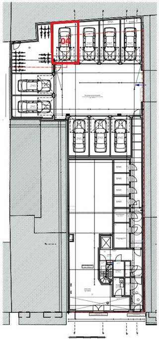 De garagebox (nr. 4) is centraal gelegen in het project residentie Tempête (Paul de Smet de Naeyerstraat 21), met toegang via Gentstraat...