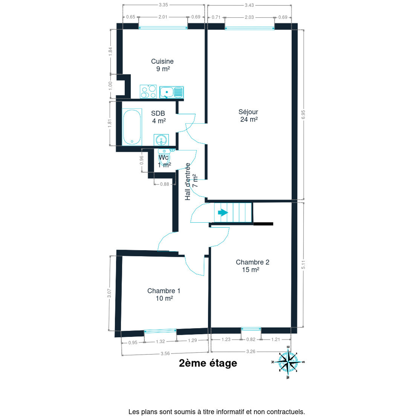 Apartment for sale in Rochefort with 2 bedrooms - photo 3