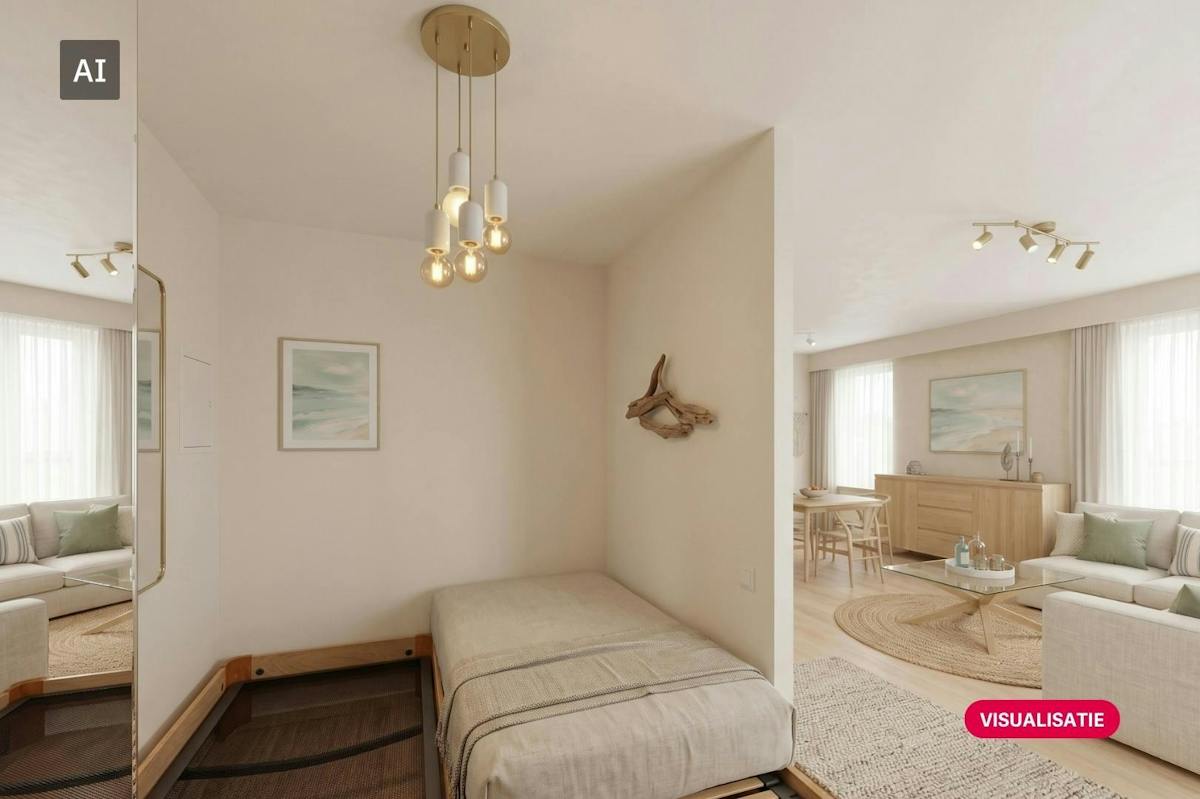 Gemeubileerde studio met slaaphoek te koop te Blankenberge - foto 5