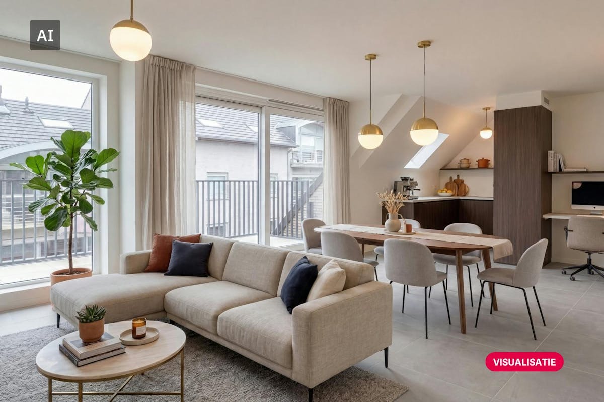 Afgewerkt nieuwbouwappartement te koop in Desselgem - foto 4